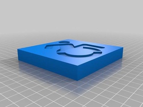 ada cadeira de rodas logotipo 2d arte 3d print model - Mito3D