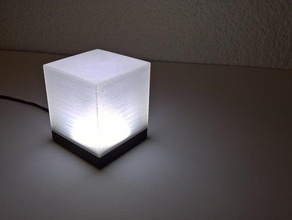 lámpara led cubo hogar 3d print model - Mito3D