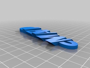 07 il mio personalizzato iamburnystext nome keyfob portachiavi organizzazione 3d print model - Mito3D