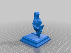 pawn chess piece photogrammetry sculptures set person 3d print model - Mito3D