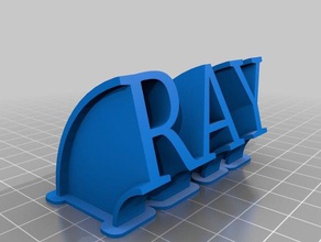 ray office customized 3d print model - Mito3D