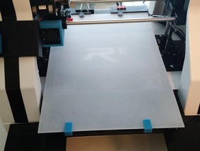 robo 3d r1+ clamps no glue hairspray build plate printer accessories 3d print model - Mito3D