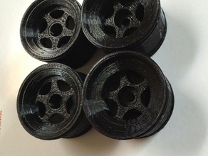 tamiya f104 trf101102 cerchi e pneumatici in gomma schiuma stampati 3d rc veicoli 3d print model - Mito3D