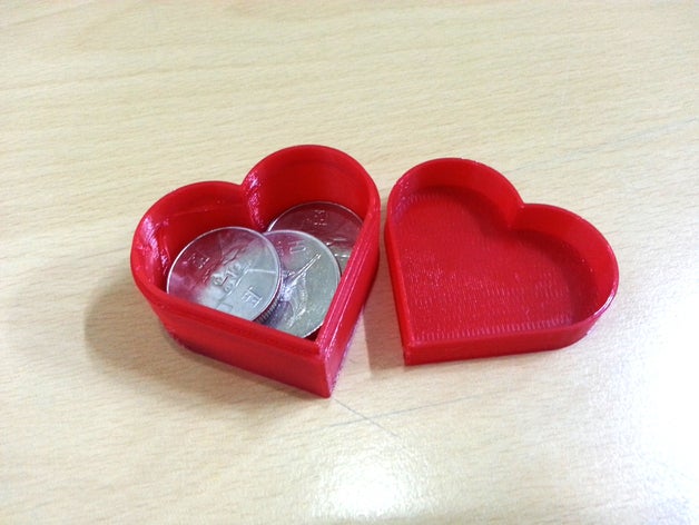 simple heart case 3d printer accessories 3D print model - Mito3D