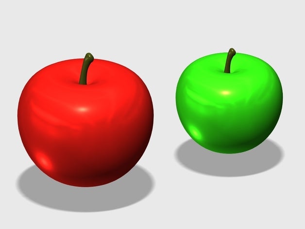 simple apple 3d printing 3D print model - Mito3D