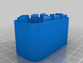 Batterie-Kasten unten Container angepasst 3d print model - Mito3D