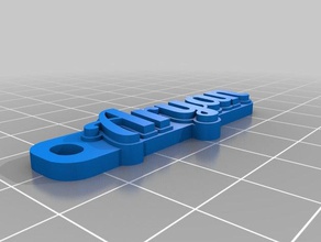 aria llaveros personalizado 3d print model - Mito3D