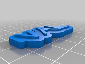 val Anahtarlık özelleştirilmiş 3d print model - Mito3D