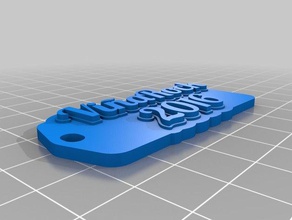vi&ntildearock llaveros personalizado 3d print model - Mito3D