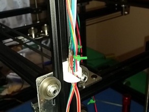cobblebot cable mangement m5 3d printer parts 20x20 management openscad 3d print model - Mito3D