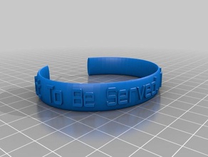 elipse mensaje de la banda las pulseras personalizado 3d print model - Mito3D