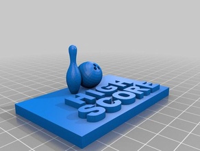 bowling hi-score 3d l'impression 3d print model - Mito3D