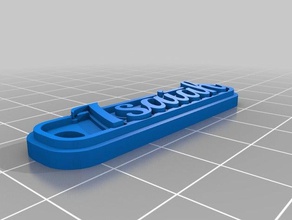 1 isaiah keychains customized 3d print model - Mito3D