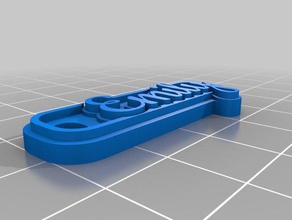 1 emily de porte-clés personnalisé 3d print model - Mito3D