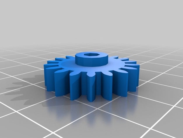 de evolvente gear 2 hobby personalizado 3D print model - Mito3D