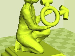 kleine statue-Frauen-gender studies Skulpturen 3d print model - Mito3D