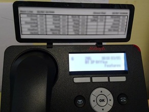 telefono personalizzato clip altri il libro di indirizzo allegato avaya l'ipo ufficio 3d print model - Mito3D