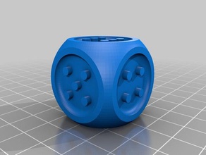 tactile braille dice accessibility 3d print model - Mito3D