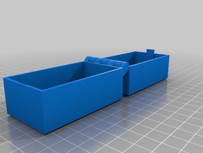 my customized hinged box latch remix containers 3d print model - Mito3D