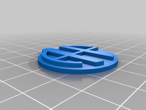 monograma ahf 2 la joyería personalizado 3d print model - Mito3D