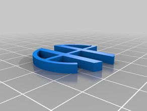 monograma ahf 3 gioielli personalizzato 3d print model - Mito3D