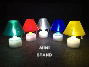 mini stand led candle household deco decoration light lighting small 3d print model - Mito3D