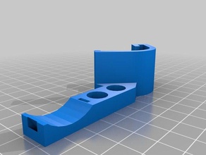 m3d cheap led torch holder zip tie mount printer accessories 3d print model - Mito3D