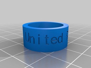 united rovers woggle rings customized 3d print model - Mito3D