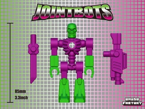 jointbots i giocattoli giochi figura di azione cranio 3d print model - Mito3D