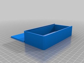 grande scatola con coperchio scorrevole strumento i titolari caselle personalizzato 3d print model - Mito3D
