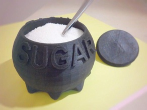 sugar bowl kitchen dining food 3d print model - Mito3D