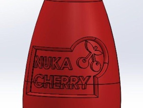 fallout 4 nuka cherry twisted-cap-Flasche Requisiten Spiel cola vault-tec 3d print model - Mito3D