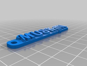 muskan 9d llaveros personalizado 3d print model - Mito3D