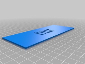 kazmak işaretler logoları özelleştirilmiş 3d print model - Mito3D