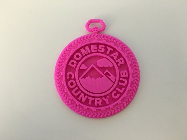 domestar country club medallion signs logos badge disorient 3D print model - Mito3D