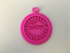 domestar country club medallion signs logos badge disorient 3d print model - Mito3D