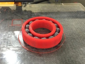 bearingdual extrusion 3d printing tests 2 colors ball bearing cool engineering spool stuff 3d print model - Mito3D
