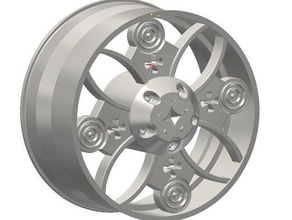 pneumatico cerchio automotive 3d print model - Mito3D