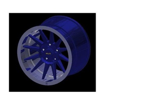 wheel 5 automotive 3d print model - Mito3D
