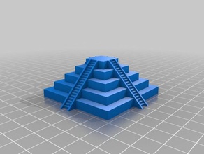 meu personalizados pirâmide azteca esculturas 3d print model - Mito3D