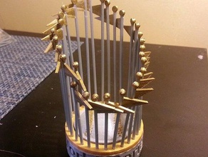 world series trophy models american league baseball champions commissioner mlb national sports 3d print model - Mito3D