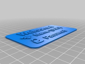 tim business card decor customized 3d print model - Mito3D