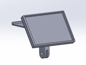 gopro gps lap timer mount automotive 3d print model - Mito3D