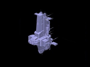 frv minmatar force auxiliaire navire de la capitale eve online jeux 3d print model - Mito3D