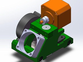 replicator 2x j-heade3d3d cam carriage assembly printer parts e3d hotend v6 jhead mount 3d print model - Mito3D