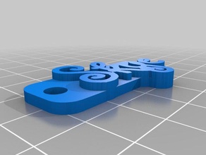 pulseira de identificação skye 4 chaveiros personalizado 3d print model - Mito3D
