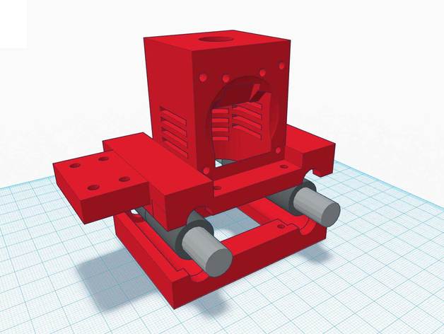 bdm longo j-cabeça prusa i2 bowden x-transporte 3d a impressora partes extrusora 3D print model - Mito3D