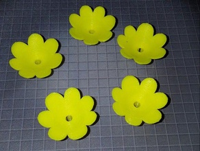 sustitución de la flor alimentador colibrí partes amarillo 3d print model - Mito3D
