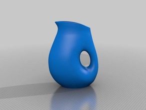 orgânica jarro de água do agregado familiar planta da rega garrafa 3d print model - Mito3D