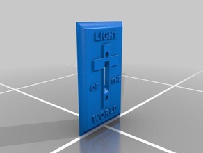 interruptor da luz de placa cobertura família 3d print model - Mito3D